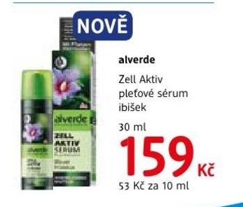 Alverde Zell Aktiv, pleťové sérum ibišek