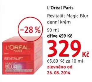 L´Oréal Paris Revitalift Magic Blur, denní krém