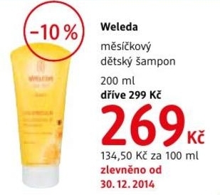 Weleda, měsíčkový dětský šampon