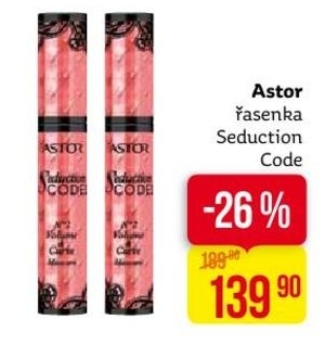 Astor Seduction Code, řasenka