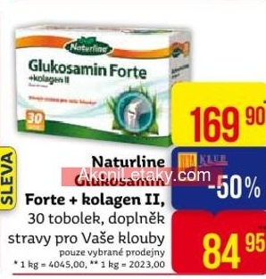 Naturline Glukosamin Forte a kolagen