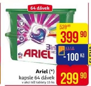 Ariel, prací kapsle