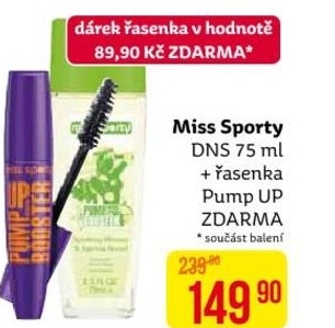 Miss Sporty, DNS a řasenka zdarma