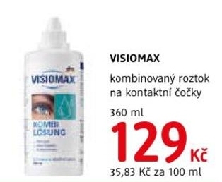 Visiomax, kombinovaný roztok na kontaktní čočky