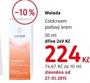 Weleda Coldcream, pleťový krém