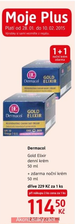 Dermacol Gold Elixir, denní krém