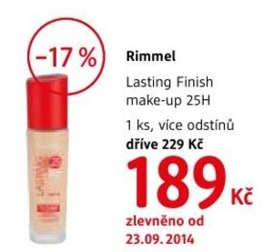 Rimmel Lasting Finish, make up 25H