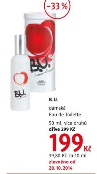 B.U., dámská Eau de Toilette