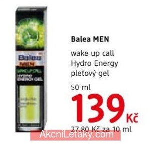Balea MEN wake up call Hydro Energy, pleťový gel