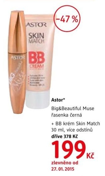Astor Big Beautiful Muse, řasenka a BB krém