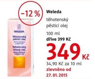 Weleda, těhotenský pěstící olej