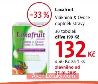 Laxafruit, vláknika a ovoce