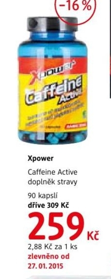 Xpower Caffeine Active, doplněk stravy