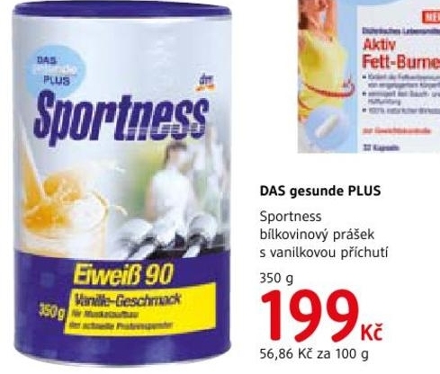 DAS gesunde PLUS Sportness, bílkovinový prášek