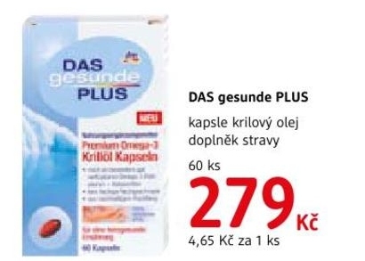 DAS gesunde PLUS, kapsle krilový olej