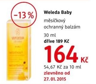 Weleda Baby, měsíčkový ochranný balzám