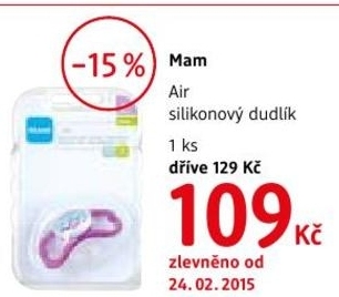air silikonový dudlík