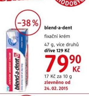 blend a dent fixační krém
