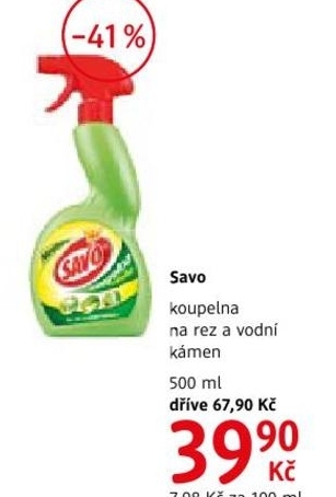 savo na rez a vodní kámen