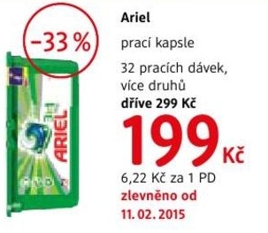 ariel prací kapsle