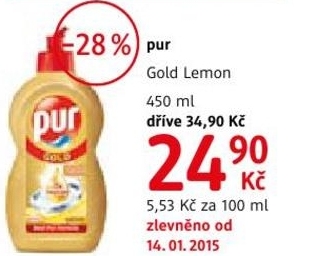 pur gold lemon