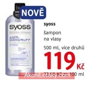 syoss šampon na vlasy