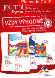 akční leták dm drogerie 11.3.2015-7.4.2015