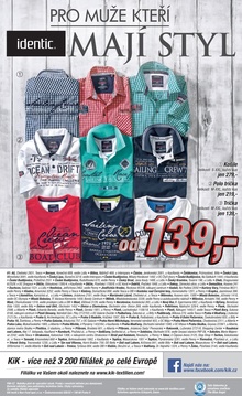 akční leták Kik textil 15.4.2015-12.5.2015