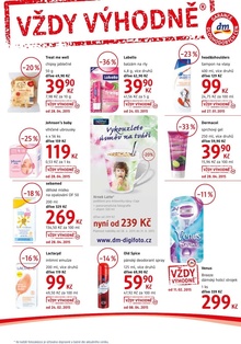 akční leták dm drogerie 29.4.2015-31.5.2015