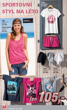 akční leták Kik textil 13.5.2015-19.5.2015