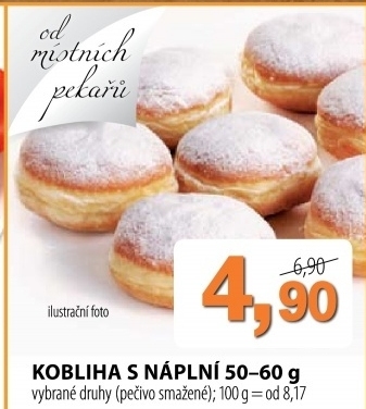 Kobliha s ovocnou naplni