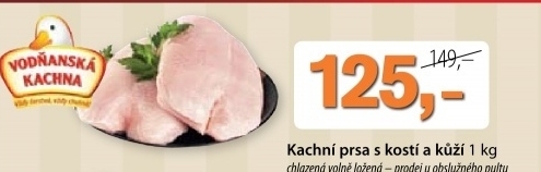 Kachni prsa s kosti a kuzi vodnanska kachna