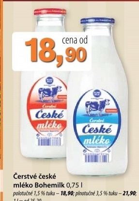 Mleko cerstve bohemilk 1 5 polotucne