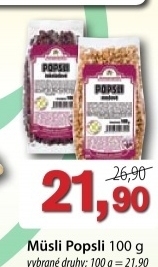 Musli popsli amaranth