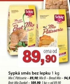 Smes na peceni bezlepkoveho chleba schar