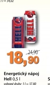 Napoj energeticky napoj hell