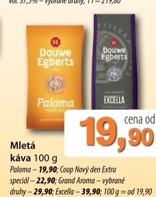 Kava mleta paloma douwe egberts