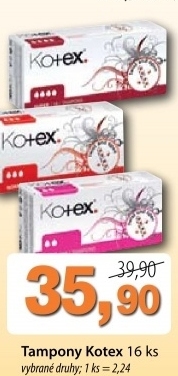 Tampony kotex