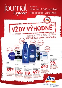 akční leták dm drogerie 13.5.2015-31.5.2015