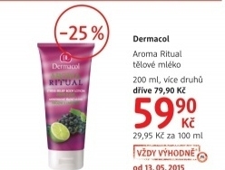 Mleko telove aroma ritual dermacol