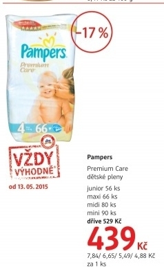 Pleny detske premium care pampers