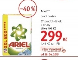 Praci prasek ariel