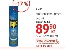 Sprej proti hmyzu raid