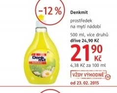 Prostredek na nadobi denkmit
