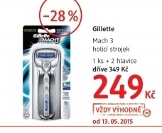 Pansky holici strojek gillette mach3