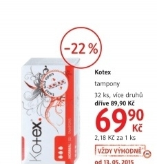 Tampony kotex