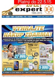 akční leták Expert elektro 14.5.2015-22.5.2015