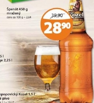 Pivo svetle vycepni 10 velkopopovicky kozel