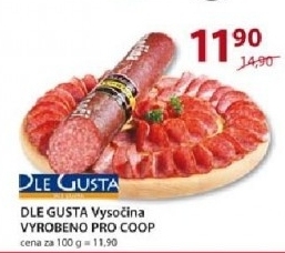 Salam vysocina dle gusta