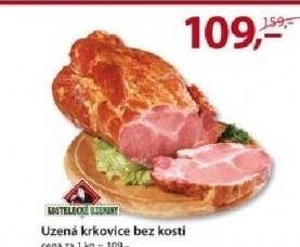 Krkovicka uzena bez kosti kostelecke uzeniny